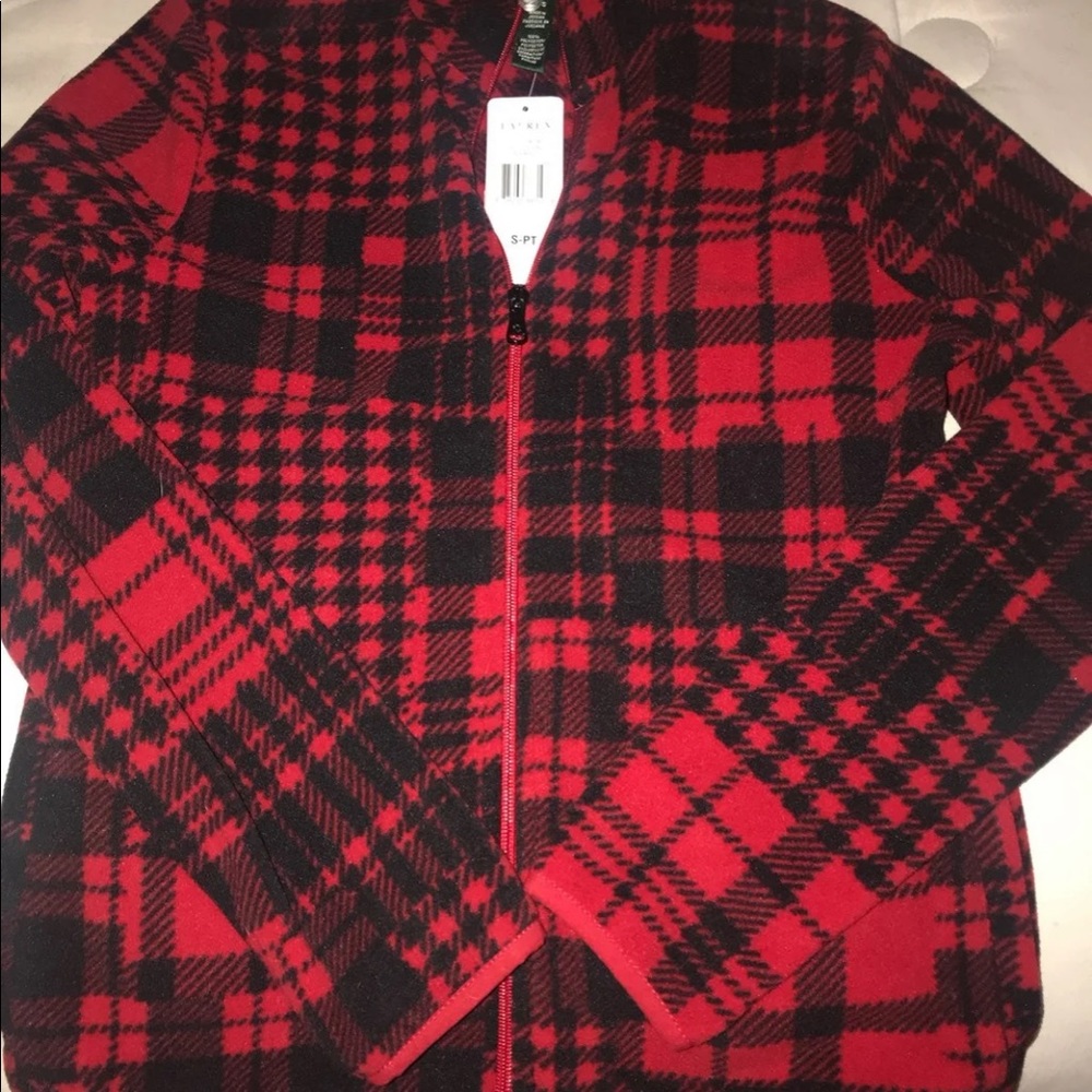 Lauren Ralph Lauren Red & Black Plaid Jacket